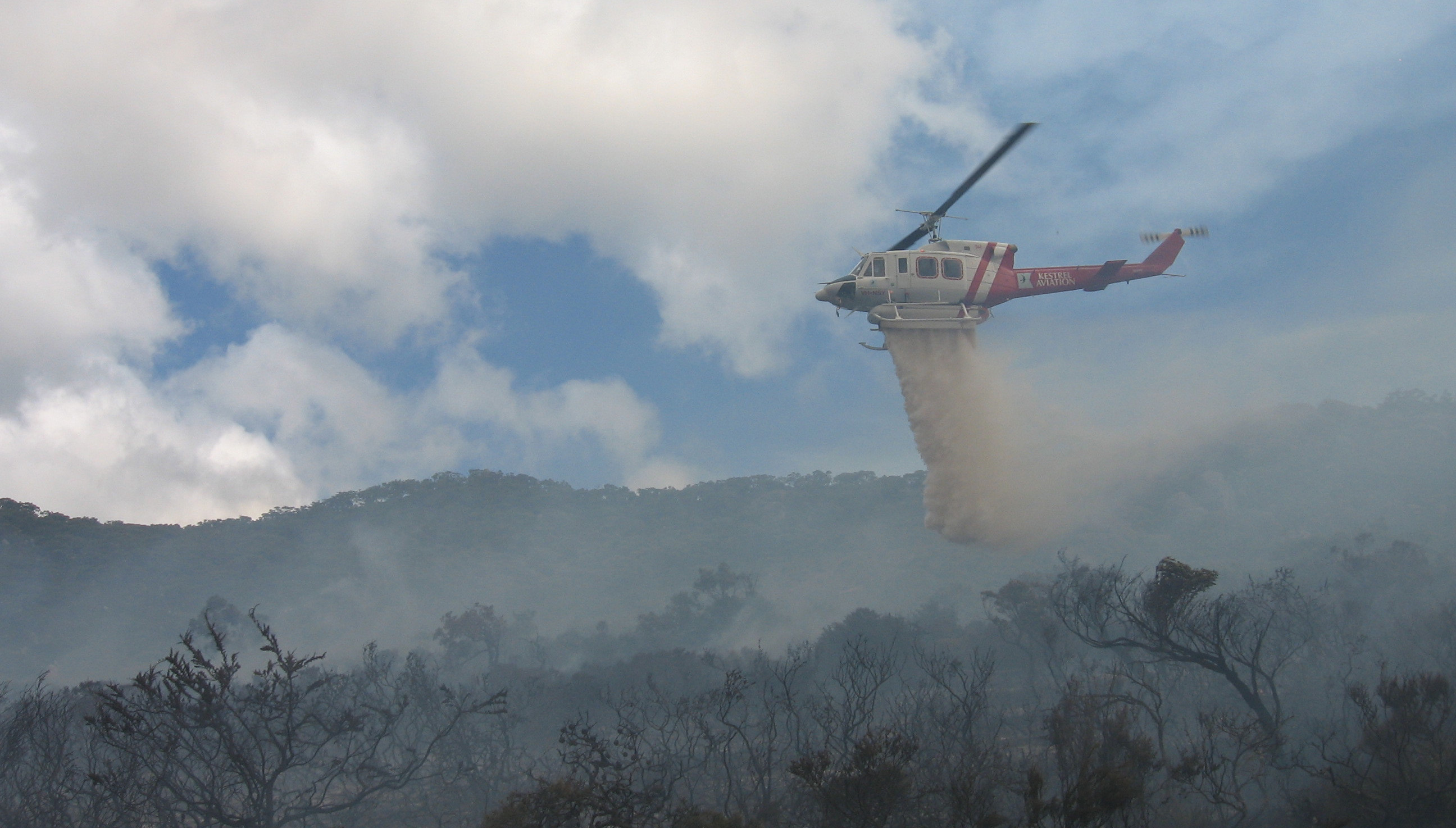 Firebombing helicopter